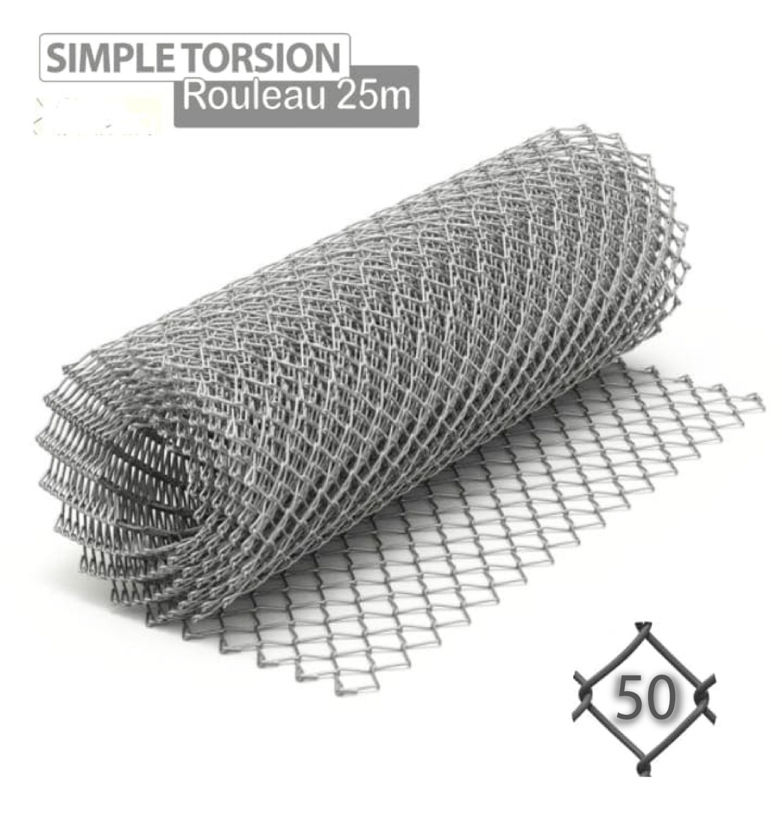 Grillage Simple Torsion 50x14 H=1.5ml