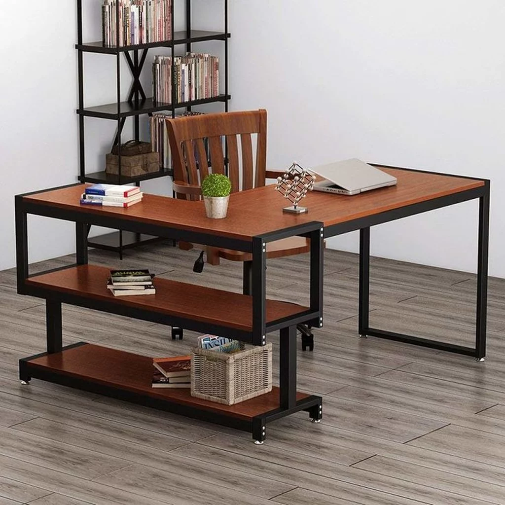 Étagère Métallique de Bureau en Fer