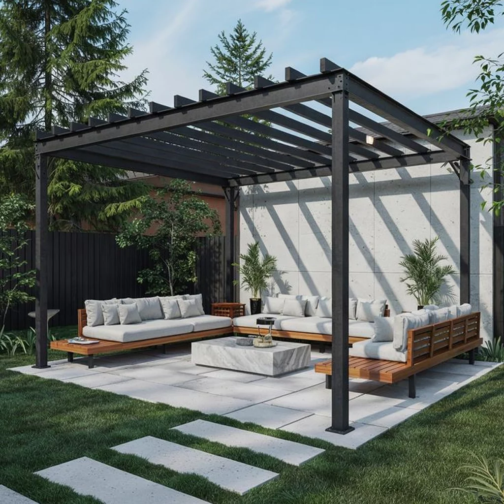 Pergola en Fer Forgé pour Jardin et Terrasse – Image 5