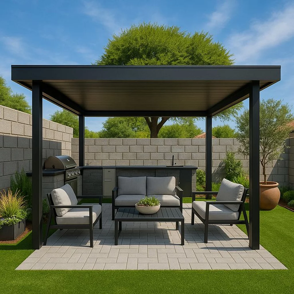 Pergola en Fer Forgé pour Jardin et Terrasse