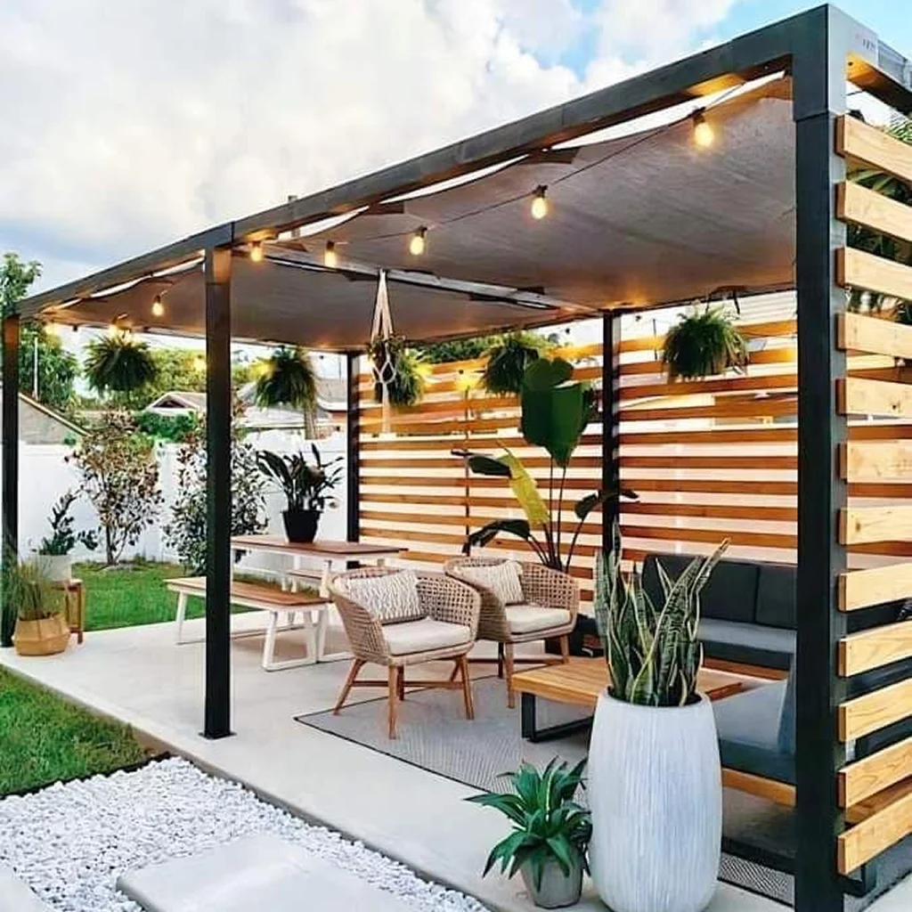 Pergola en Fer Forgé pour Jardin et Terrasse – Image 6